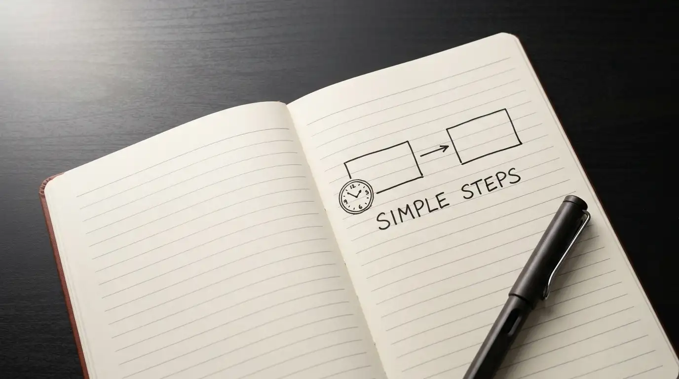 Two-stage casino withdrawal chain drawn as a simple flow on a notepad