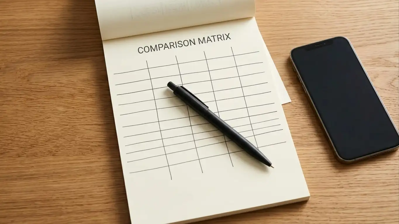 Notepad comparing PayID casino minimum deposits and payout times side by side