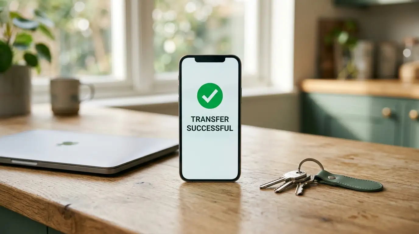 PayID withdrawal to an Australian bank account on a smartphone screen