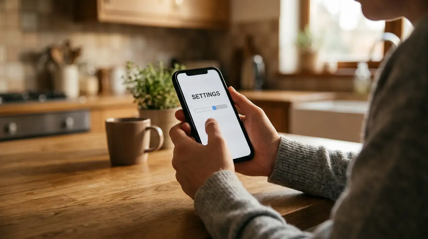 Person checking daily PayID transfer limits in a mobile banking app