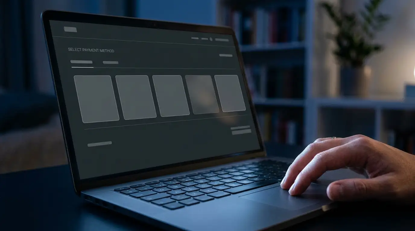 Legacy payment tile still displayed in an online casino cashier
