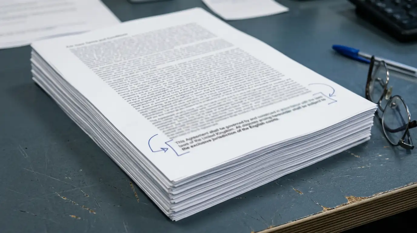 Printed bonus terms page with the payment method restrictions section marked in pen