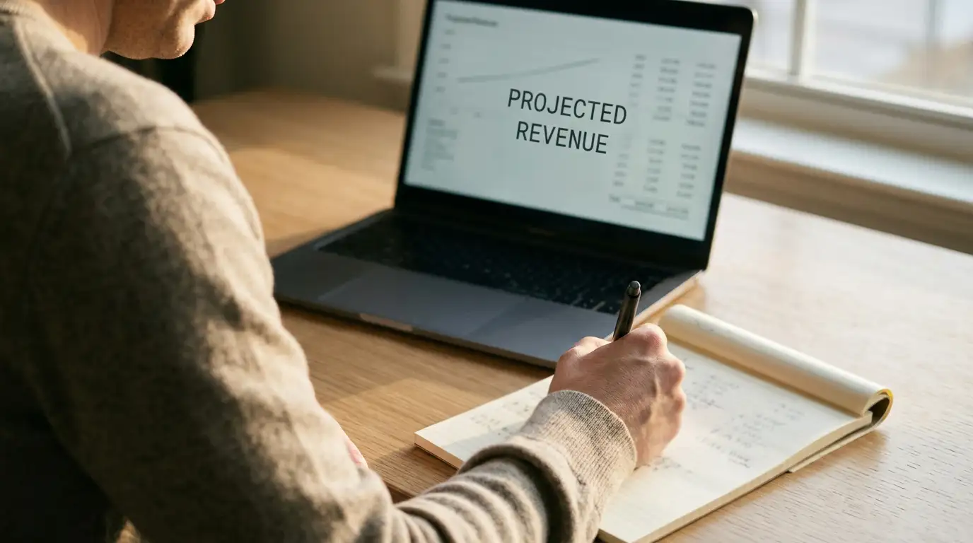 Person working through withdrawal limits with pen and notepad at a tidy desk